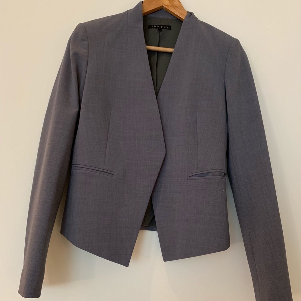 Theory grey blazer